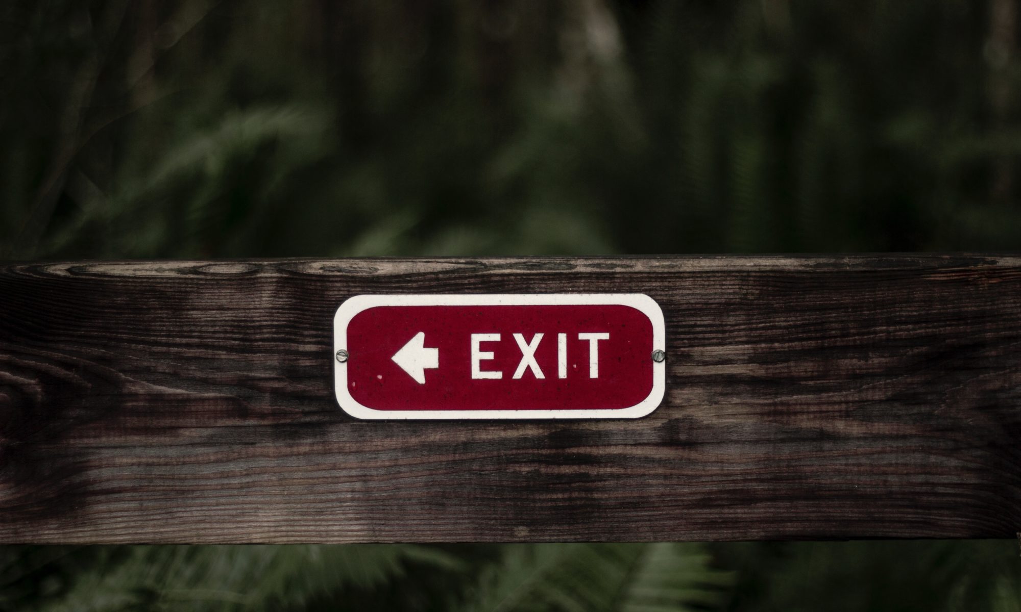 Exit sign