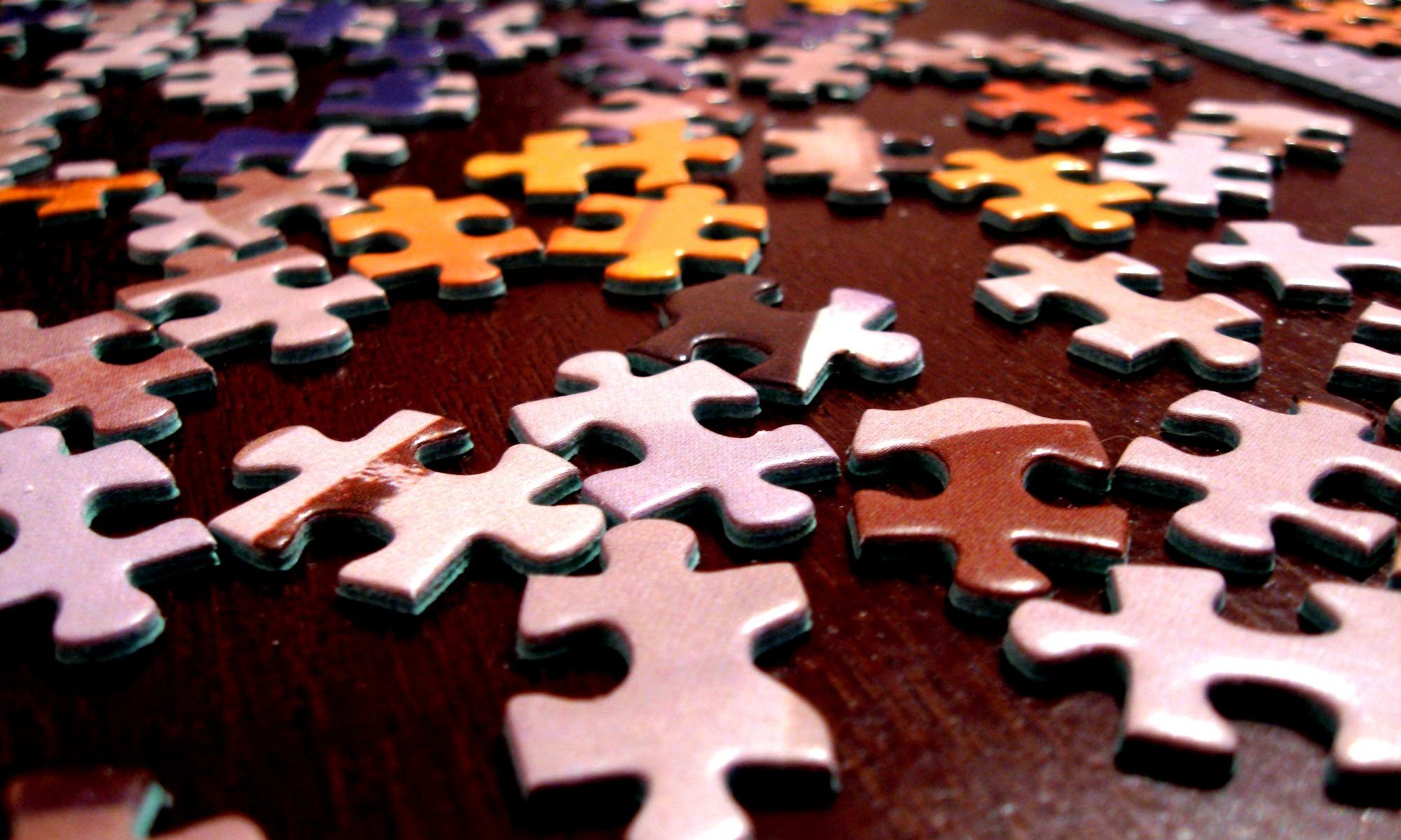 Jigsaw puzzle pieces